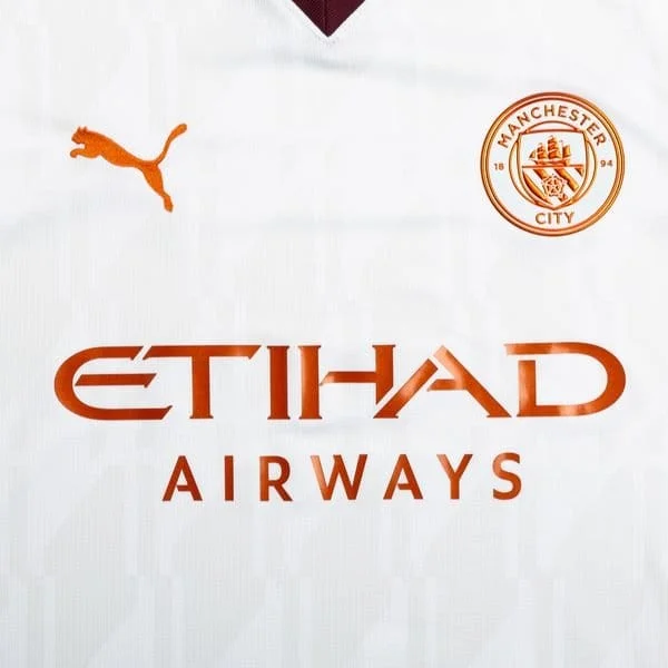 Manchester City White Jersey - Player Edition